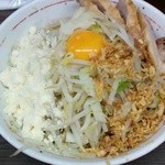 ラーメン二郎 - H27.12.3 小豚　790円　汁なし80円　チーズ
      100円そのまま