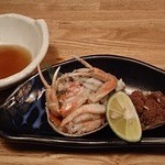酒菜と炭 てりや - 香箱がにの丸ごと甲羅詰め