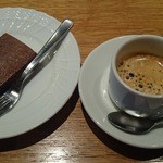 ラ・パンセ - まったりチョコレートプディング「ボネ」、エスプレッソ