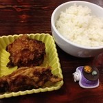 神山 - H.27.12.3.昼 ランチメニューC 唐揚げセット +170円