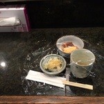 魚盛 - 201512 魚盛  ★本日のランチ(刺身）850円★初期セッティング