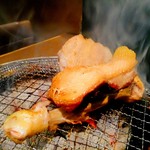 新橋シャモロック酒場 - 焼きあがる直前