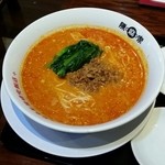 陳麻家 - 坦々麺餃子セットの坦々麺〔15/12/4撮影〕…見た目ほど辛くない。