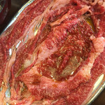 ホルモンまさる  - 焼肉のドアップ