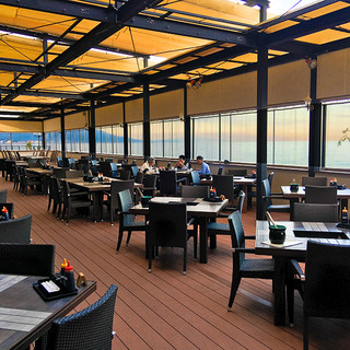 The ocean view terrace is fully heated! No need to worry about rain or wind!