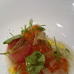 Il Povero Diavolo - 筋子と玉葱。玉葱のブラウンソース