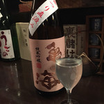 かんだ光壽 - 長野の酒 亀の海 純米大吟醸袋吊り