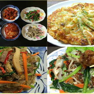 ４５００円韓国家庭料理定番コース 3人前 飲み物は別料金です 韓国家庭料理 たんぽぽ 旧店名 林 蒲田 韓国料理 食べログ