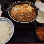 吉野家 - 牛チゲ鍋膳（大盛）