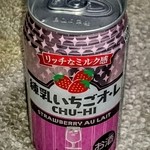 Minisutoppu - ミニストップ酒取扱店限定?練乳いちごオレチューハイ