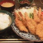 Isono Matsu - エビフライ定食（２０１３年訪問）