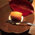 天ぷら 元吉 - H27.12 柿のゴマソース