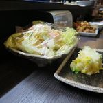 酒富 - マカロニサラダ/漬物_2015/11