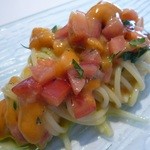 KINOE - 秋だけれど冷たいスパゲティ　新鮮生ウニとトマト+500円