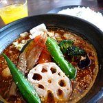 一文字カリー店 - ナスキーマスープカリー5辛