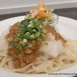 サラスワティ - 半田そうめんのなめ茸おろしのせ。あっさりしていてアッという間に食べちゃいます。なのにお腹いっぱい。