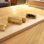 浅野おやき店 - おやきの断面