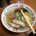 麺家 元、 - むかし風らぁめん 塩　600円　　2015.12