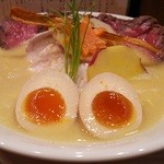 銀座 篝 - 中華ＳＯＢＡ　鶏白湯ＳＯＢＡ　並（950円）