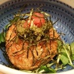 銀座 篝 - 焼ごはん＆ふき味噌＆明太子（380円）