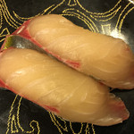 京寿司 - 本日のおすすめ しまあじにぎり ３６０円