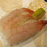 京寿司 - 甘海老 １２０円