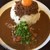 吉田カレー  - 料理写真:カレー大盛り（MIX/半々）＋豚肉＋キーマ