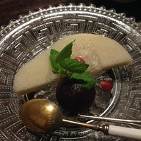明日香 北千住店 - 水菓子は洋梨とブドウにワインゼリー
