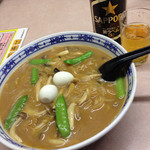 桃太郎 - 丘珠チャンポンと瓶ビール