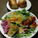 トラットリア クアルト - 【2015年10月】ランチセットのサラダ