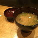 とみ岡 - 151205 味噌汁（ランチ）