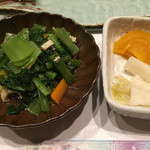 とみ岡 - 151205 おひたし（ランチ）