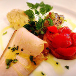 オステリア　オルカドーロ - 前菜４種、いずれもなかなか素敵だ
      