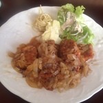 2015/12/04  とり肉のスタミナ揚げランチ　￥８００