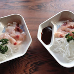 魚信 - フナの刺身/コイの刺身