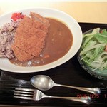 きずな亭 - カツカレー　雑穀米