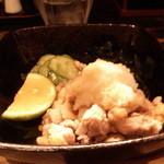 居酒屋たちばな - 鶏皮湯引きポン酢