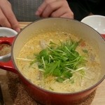 茶鍋cafe saryo - 根菜としゃぶ豚のごま豆乳茶鍋
