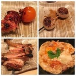 鳥しき - 提灯。玉ねぎ。。。お願いして手羽先。やはり美味しい。親子丼もうまー！