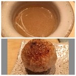 鳥しき - 鳥スープと焼きおにぎり。