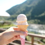 道の駅 四万十 とおわ - 料理写真:シュリたまアイス (380円) '15 8月下旬