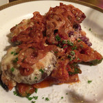 アンコラ - 椎茸の豚リエット詰めチーズオーブン焼