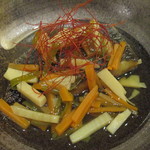 小料理 すず乃 - 真かれいの唐揚げ　野菜甘酢餡