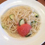 イル・ヴィゴーレ - 選べる生パスタ(生スパゲティ＋オイルソース＋明太子・ヤリイカ＋玉ねぎ＋ズッキーニ