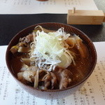 柚木元 - 猪肉うどん（吉田うどん謹製）