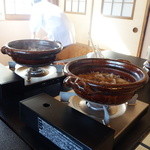 柚木元 - 猪鍋、熊鍋の食べ比べ