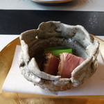 柚木元 - 口取りに鴨の胡麻味噌（以下２０１５年１２月）