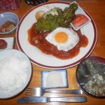たぬき食堂 - ミートカツレツ定食