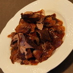 中国料理 盤古殿 - 北京ダックのカット後２０１５年１２月