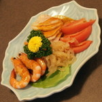 中国料理 盤古殿 - 三種冷菜の盛り合わせ（７６０円＋税）２０１５年１２月